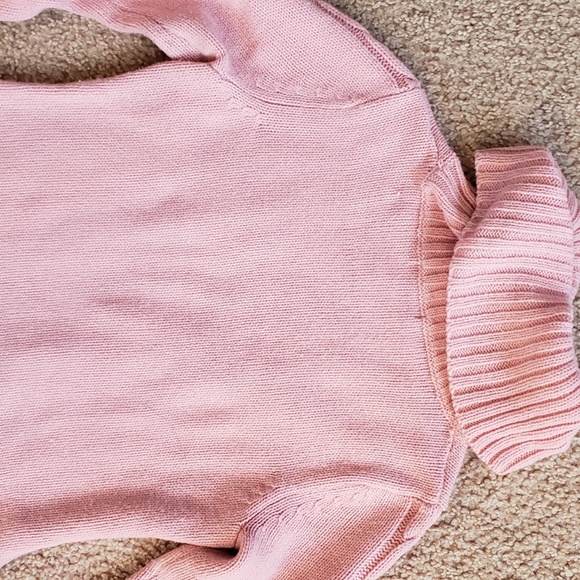 x2 Beautiful Braided Pink Cozy Women's Sweater - Picture 11 of 15